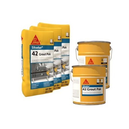 Sika Sikadur 42 3-Component Pre-Proportioned Epoxy Baseplate Grouting System 0.5 cu. ft. kit 91060
